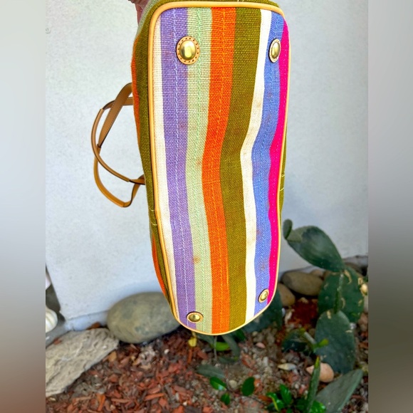 EUC 💐COACH 13847 💐LIMITED EDITION 10TH ANNIVERSARY  HAMPTON ARCHIVE RAINBOW TOTE - Picture 6 of 7